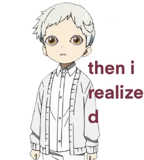 😀 emoji The Promised Neverland Telegram sticker 6 of 32