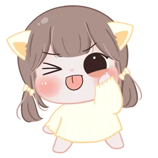 😜 emoji @waesticker Meow! <3 Telegram sticker 10 of 41