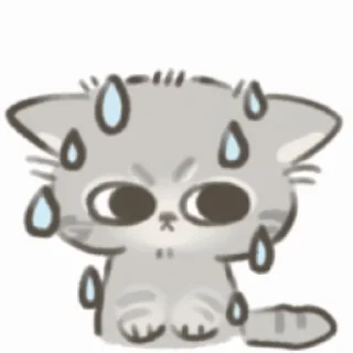 😅 emoji 蜜桃猫猫 Telegram sticker 13 of 15