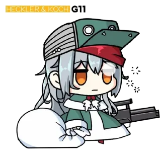 😒 emoji Padoru GFL Telegram sticker 11 of 13
