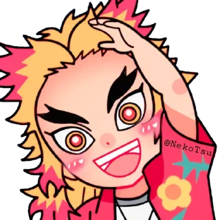 ⚔ emoji KNY Chibi @NekoTsu Telegram sticker 6 of 28
