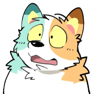 😨 emoji Gum Dog Telegram sticker 23 of 30
