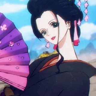🥰 emoji Nico Robin by : @nisaasticker Telegram sticker 11 of 75