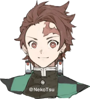 ⚔️ emoji KNY Chibi @NekoTsu Telegram sticker 17 of 28