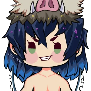 ⚔ emoji KNY Chibi @NekoTsu Telegram sticker 13 of 28
