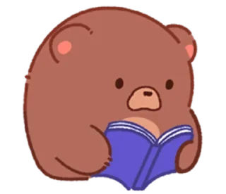 😶 emoji choco bear @stickieri Telegram sticker 15 of 20