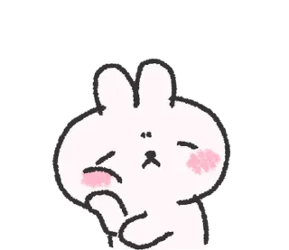 🐰 emoji doodle baby bun @stickieri Telegram sticker 20 of 24