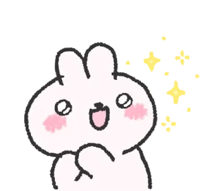 🐰 emoji doodle baby bun @stickieri Telegram sticker 16 of 24