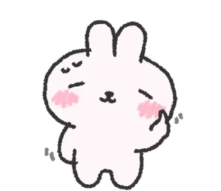 🐰 emoji doodle baby bun @stickieri Telegram sticker 9 of 24
