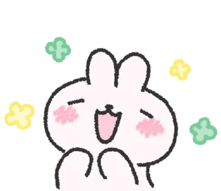 🐰 emoji doodle baby bun @stickieri Telegram sticker 13 of 24