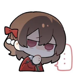 🤐 emoji 桌面少女 @zhaxia_cn Telegram sticker 8 of 16
