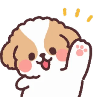 Sticker from fluffy dog @stickieri