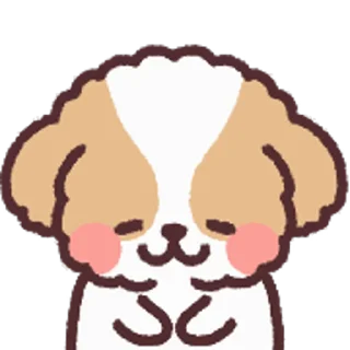 Sticker from fluffy dog @stickieri