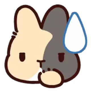 😥 emoji bnuuy @stickieri Telegram sticker 7 of 39