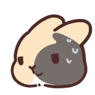 😓 emoji bnuuy @stickieri Telegram sticker 14 of 39