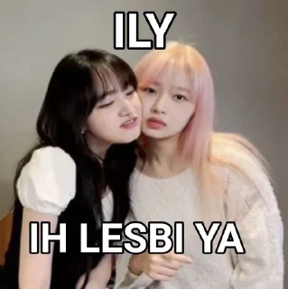 😽 emoji Lesbiola gank 🤔 Telegram sticker 13 of 28