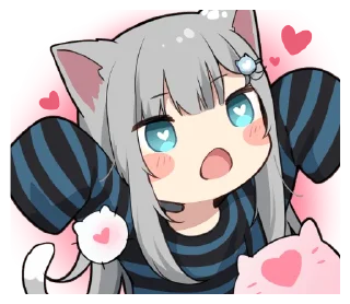 🤗 emoji 【甘城なつき】nachonekodayo Telegram sticker 15 of 32
