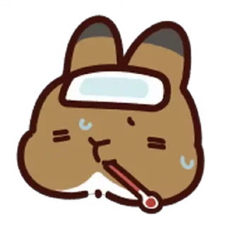 🤒 emoji bnuuy @stickieri Telegram sticker 20 of 39