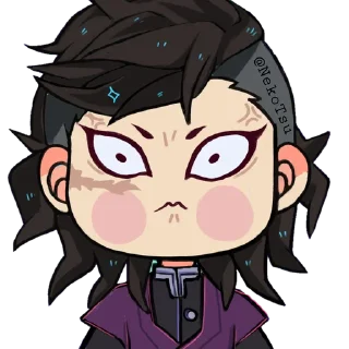 ⚔ emoji KNY Chibi @NekoTsu Telegram sticker 16 of 28