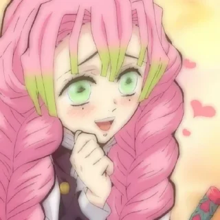 🎀 emoji Kanroji Mitsuri soft blur @lovepillarmitsuri Telegram sticker 22 of 27