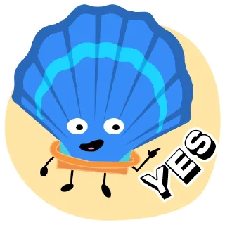 ✌️ emoji Scallop Stickers Telegram sticker 21 of 21