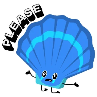 👏 emoji Scallop Stickers Telegram sticker 12 of 21