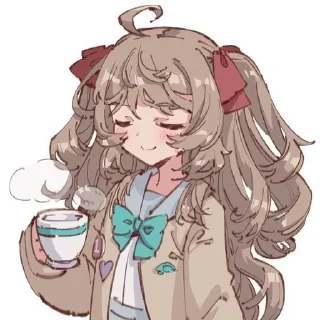 ☕ emoji Neuro-sama Telegram sticker 5 of 27