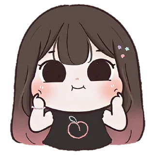 🧺 emoji ❲ ⎙ @crmll06 ❳ chubby girl ashpink Telegram sticker 24 of 40