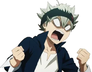 😡 emoji Black Clover // @MINATOSTICKERS Telegram sticker 5 of 118