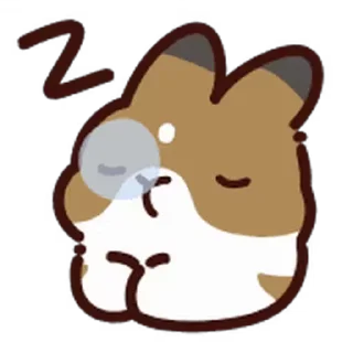 😴 emoji bnuuy @stickieri Telegram sticker 18 of 39