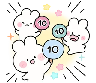 🐇 emoji ₍ Pᥲrfᥲiᴛ : E᥎ᥱryɗᥲy ₎ ˚₊· ♡ @mewsticks Telegram sticker 10 of 40