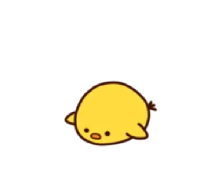😞 emoji Cheerful Chick | @cutestickers4you Telegram sticker 24 of 40