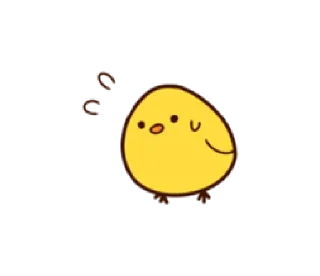 😓 emoji Cheerful Chick | @cutestickers4you Telegram sticker 9 of 40