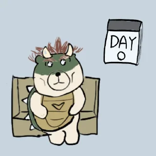 🥺 emoji 摸摸熊：股癌台、美股、薯條 專欄 Telegram sticker 2 of 120