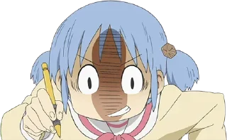 🥶 emoji Nichijou @animestickerchannel Telegram sticker 9 of 105