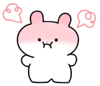 😤 emoji Soft Bunny  | @cutestickers4you Telegram sticker 18 of 24