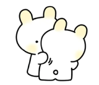🤗 emoji Soft Bunny  | @cutestickers4you Telegram sticker 23 of 24