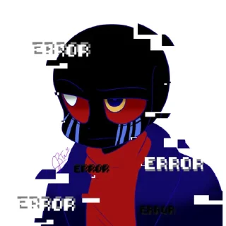 💙 emoji Error!Sans Telegram sticker 6 of 17