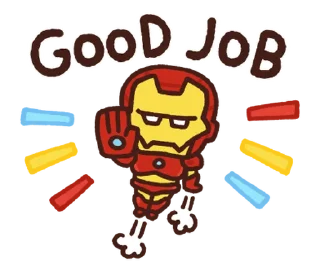 👍 emoji Marvel Chibis @AnimeLibrary_Stickers Telegram sticker 8 of 80