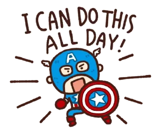 💪 emoji Marvel Chibis @AnimeLibrary_Stickers Telegram sticker 23 of 80