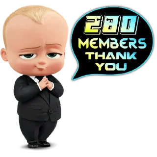 2️⃣ emoji Thank You Members @AaluXUpdates Telegram sticker 8 of 114