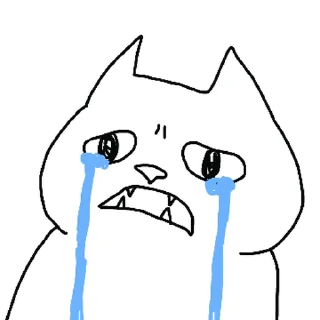 💬 emoji White Cat ^•^ @OstickersO Telegram sticker 9 of 24