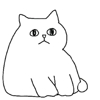 Sticker from White Cat ^•^ @OstickersO