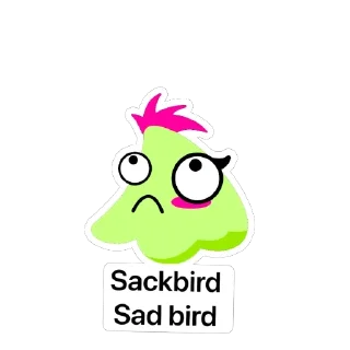 🫥 emoji SackBird Telegram sticker 14 of 35