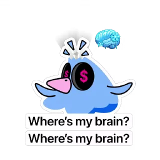 🫥 emoji SackBird Telegram sticker 8 of 35