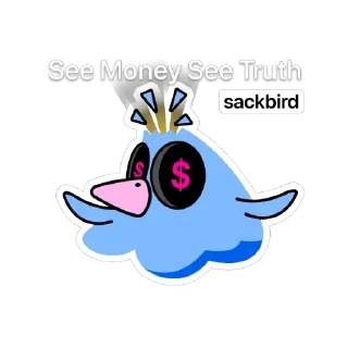 🫥 emoji SackBird Telegram sticker 12 of 35