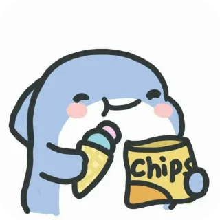 🦈 emoji sharkeu!! ♡̷̸ @bbunyse " 𓂃   ! Telegram sticker 6 of 50