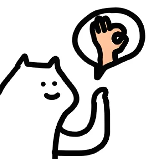 👌 emoji 什么猫1-5(@whatcccat) Telegram sticker 6 of 120