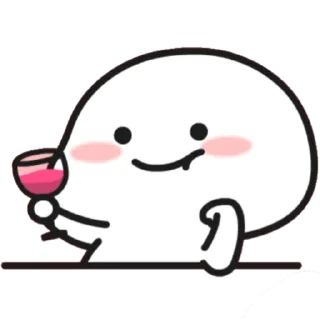 🍷 emoji Lil bean Telegram sticker 23 of 76