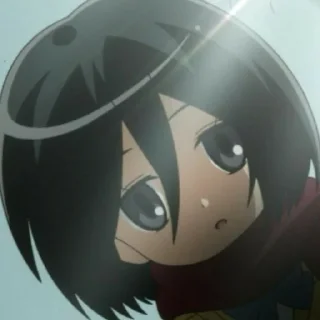 🧣 emoji Mikasa Ackerman Telegram sticker 13 of 15